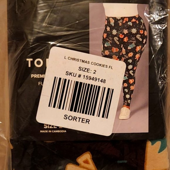 ❤️NWT VINTAGE TORRID LEGGING - CHRISTMAS PRINT COOKIE - FULL LENGTH - PLUS SIZE - Picture 6 of 11